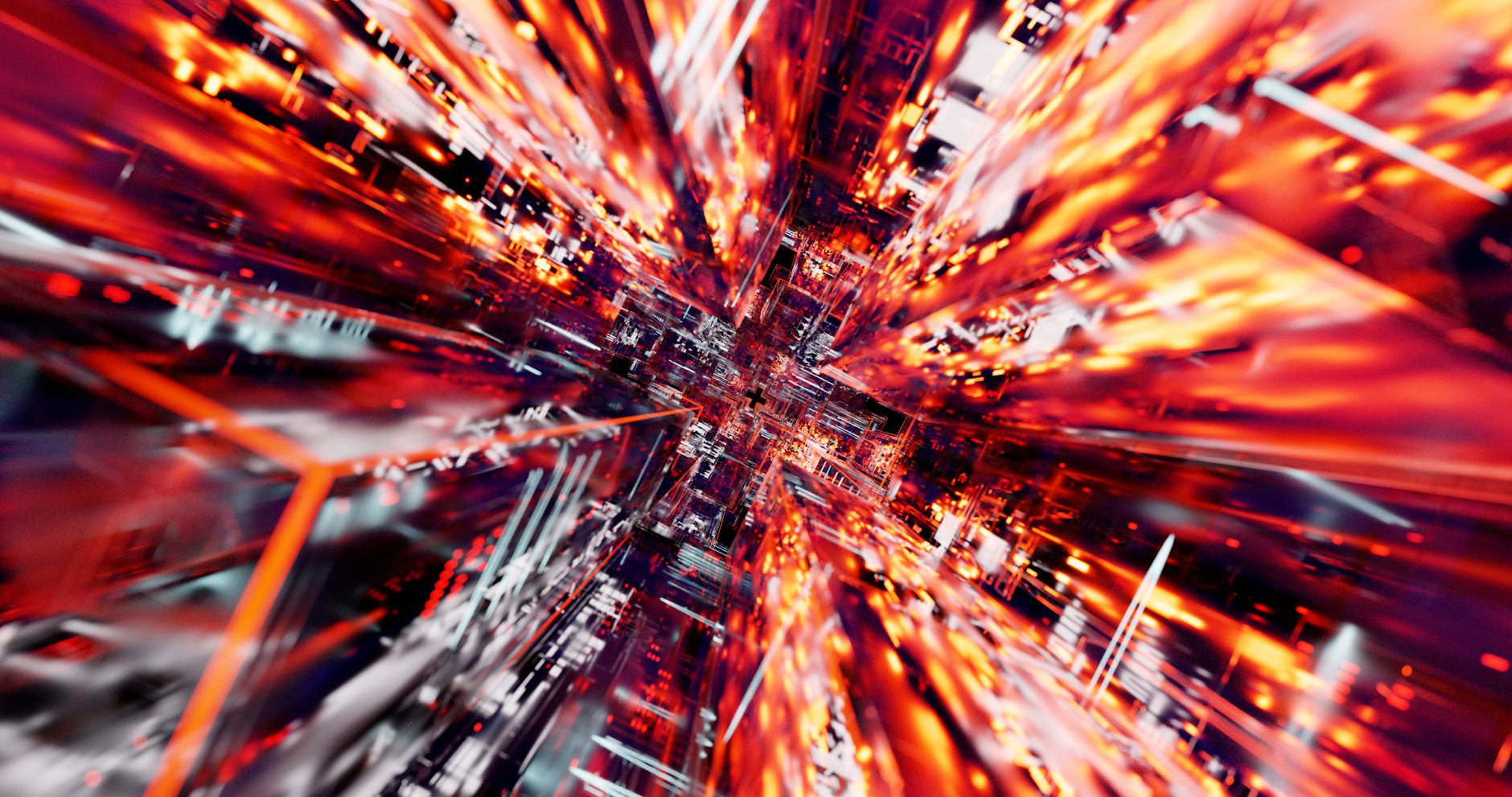Abstract digital data burst representing high-speed website performance and page loading