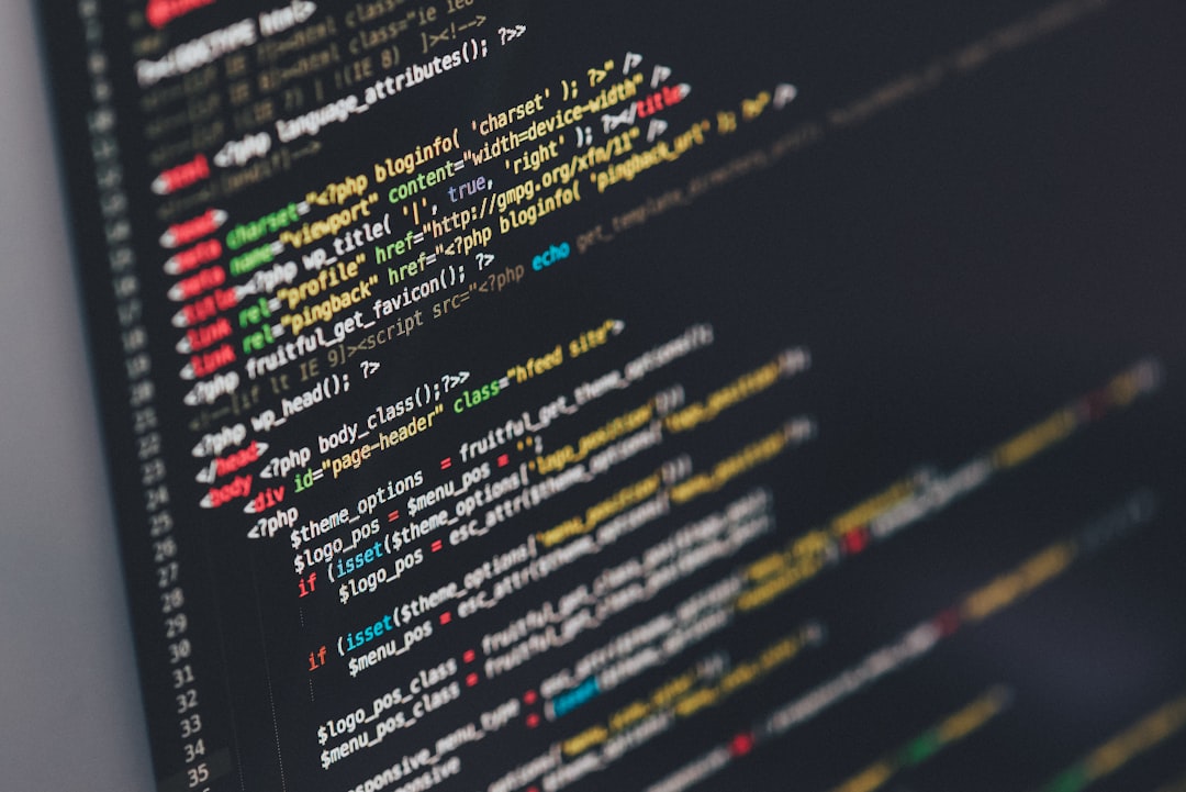 WordPress theme source code on screen representing technical SEO cleanup including canonicals, redirects, and plugin configuration
