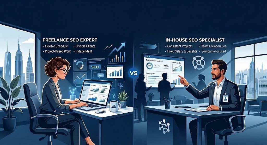 Freelance SEO Expert vs. In-House SEO Specialist A New York Guide