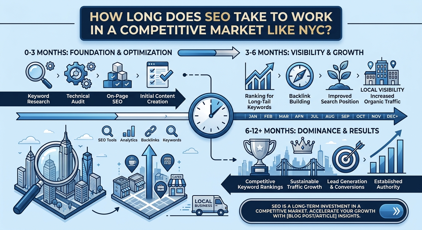 How Long Does SEO Take to Work in a Competitive Market Like NYC